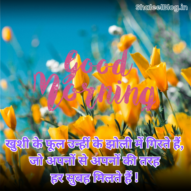 Good morning shayari in Hindi