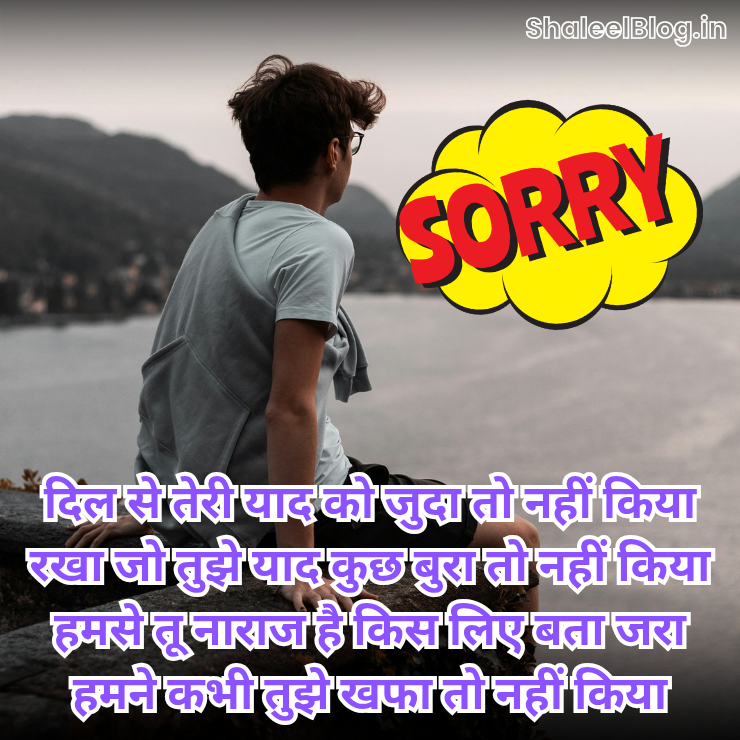 Sorry Shayari for Boys